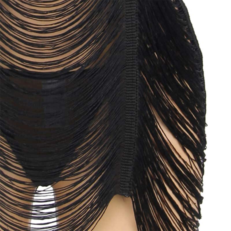 Robe à bretelles + string noir S/M — SUBBLIME, vue 4