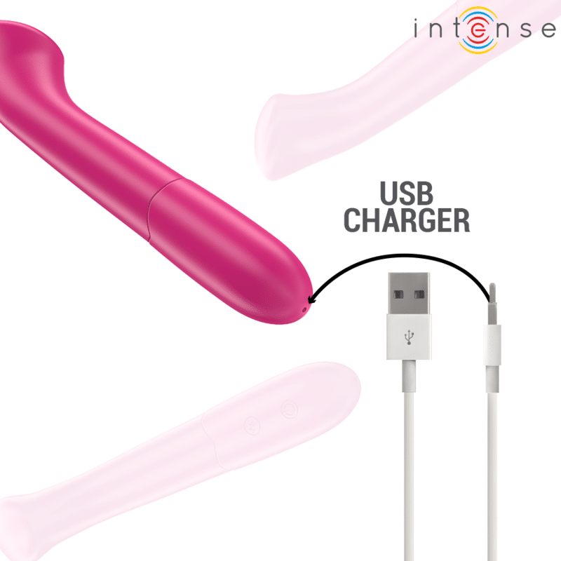 Paty 19 CM flexible 10 vibrations modèle 2 rose — INTENSE, vue 5