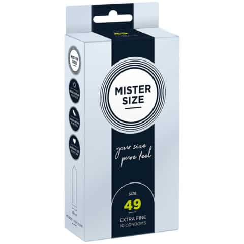 Préservatif taille S 49 MM (10 unités) — MISTER SIZE