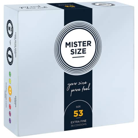 Préservatif taille M 53 MM (36 unités) — MISTER SIZE