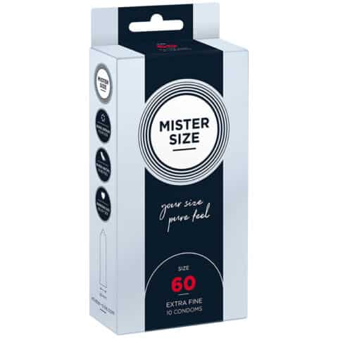 Préservatif taille XL 60 MM (10 unités) — MISTER SIZE