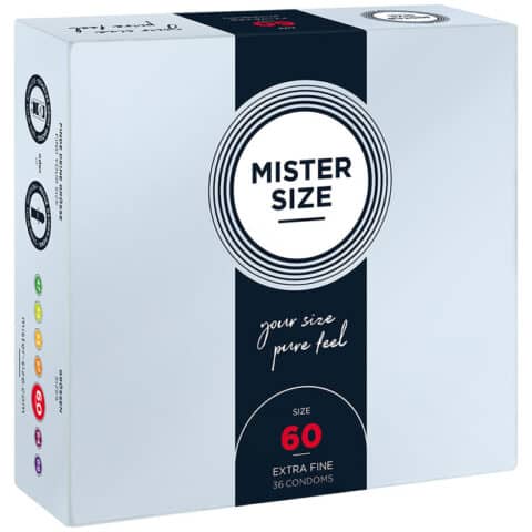 Préservatif taille XL 60 MM (36 unités) — MISTER SIZE