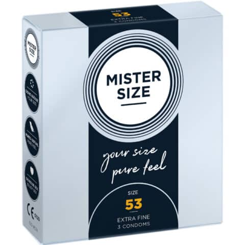 Préservatif taille M 53 MM (3 unités) — MISTER SIZE