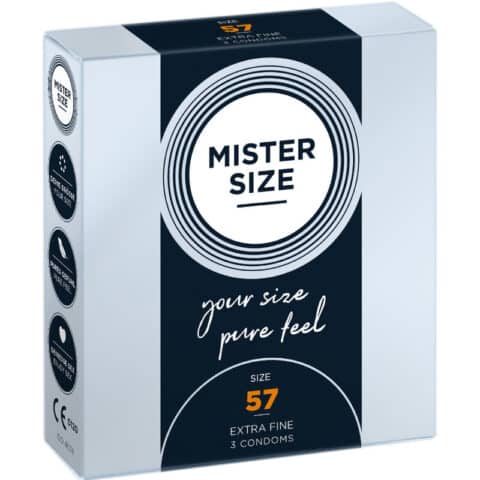 Préservatif taille L 57 MM (3 unités) — MISTER SIZE