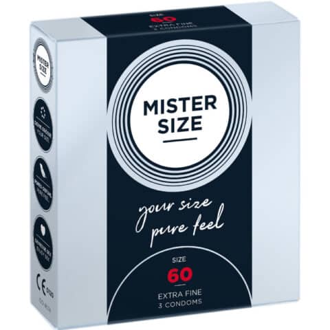 Préservatif taille XL 60 MM (3 unités) — MISTER SIZE