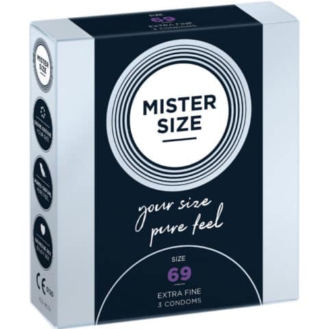 Préservatifs taille xxxl 69 MM (3 unités) — MISTER SIZE