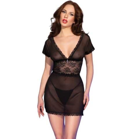 Babydoll CR 4830 noir M — CHILIROSE