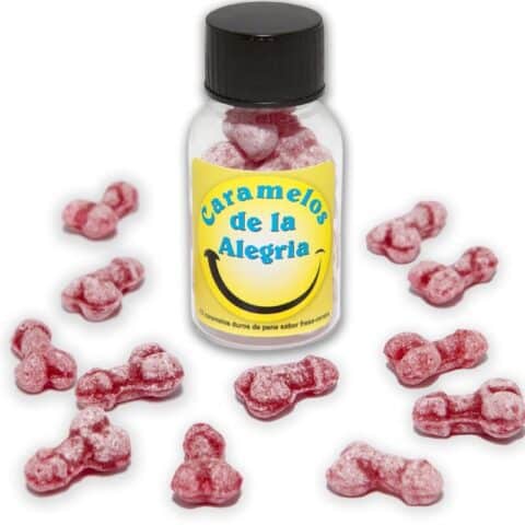 12 Bonbons joie en forme de pénis fraise/cerise — DIABLO PICANTE