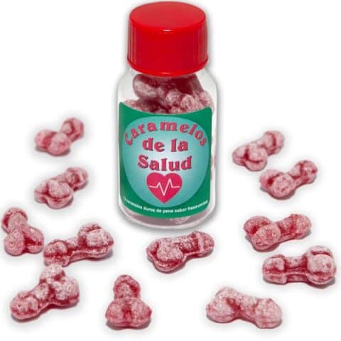 12 Bonbons santé forme pénis fraise/cerise — DIABLO PICANTE