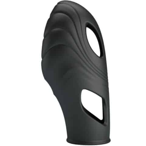 Vibrateur de doigt en silicone lich noir — PRETTY LOVE