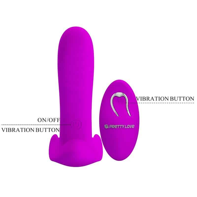 Masseur & vibrateur 12 vibrations télécommande violet — PRETTY LOVE, vue 7