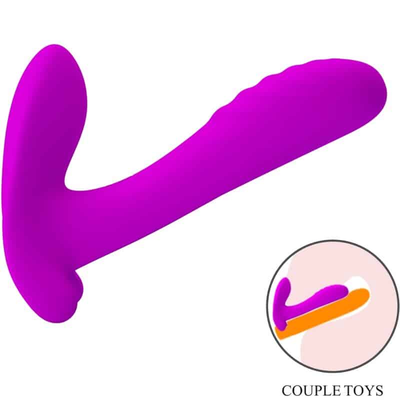 Masseur & vibrateur 12 vibrations télécommande violet — PRETTY LOVE, vue 3