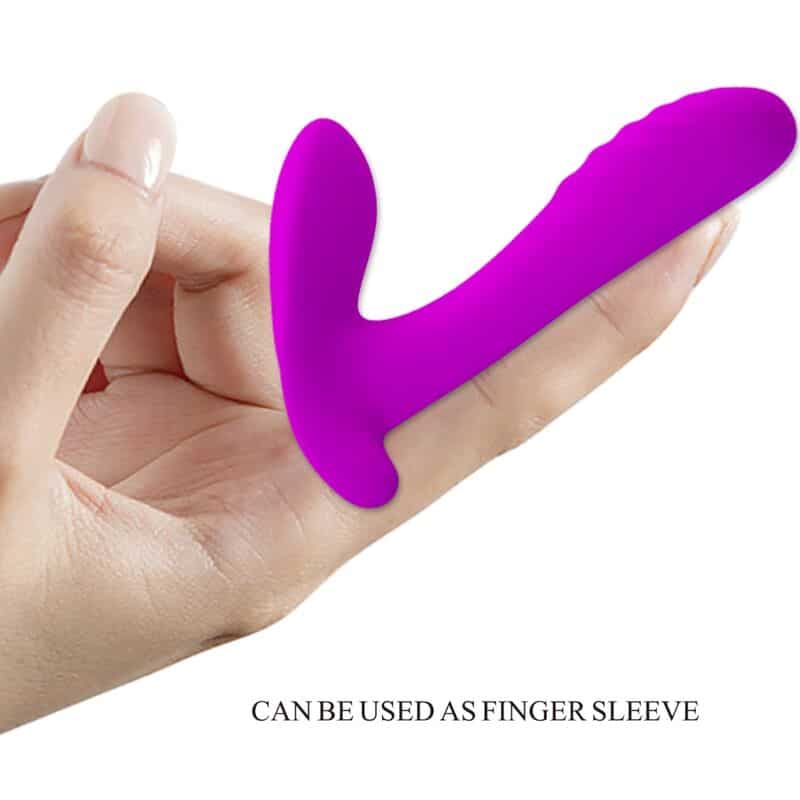 Masseur & vibrateur 12 vibrations télécommande violet — PRETTY LOVE, vue 5
