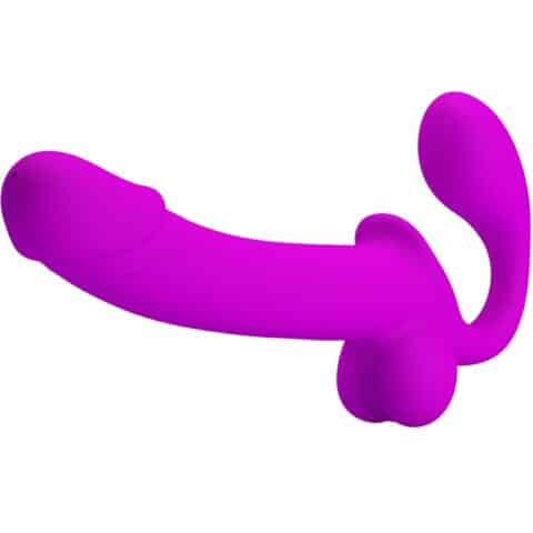 Stimulateur double strap-on kelpie violet — PRETTY LOVE