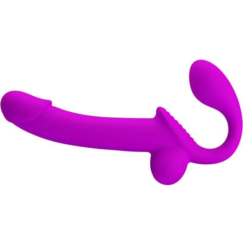 Stimulateur double strap-on kelpie violet — PRETTY LOVE, vue 2