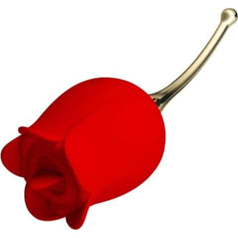 Rose lover stimulateur de clitoris rose 12 vibrations rouge — PRETTY LOVE