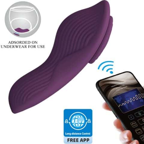 Mane LAY ON masseur de clitoris 10 vibrations télécommande violet — PRETTY LOVE