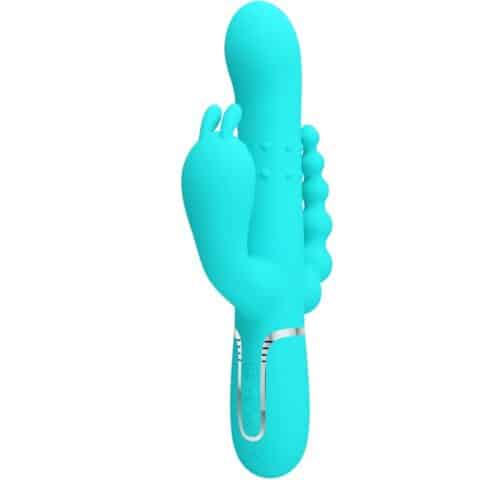Cammy 4 en 1 vibrateur multifonction tripple rabbit bleu — PRETTY LOVE