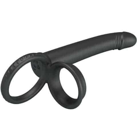 Dillion double pénétration double anneau pénal noir — PRETTY LOVE