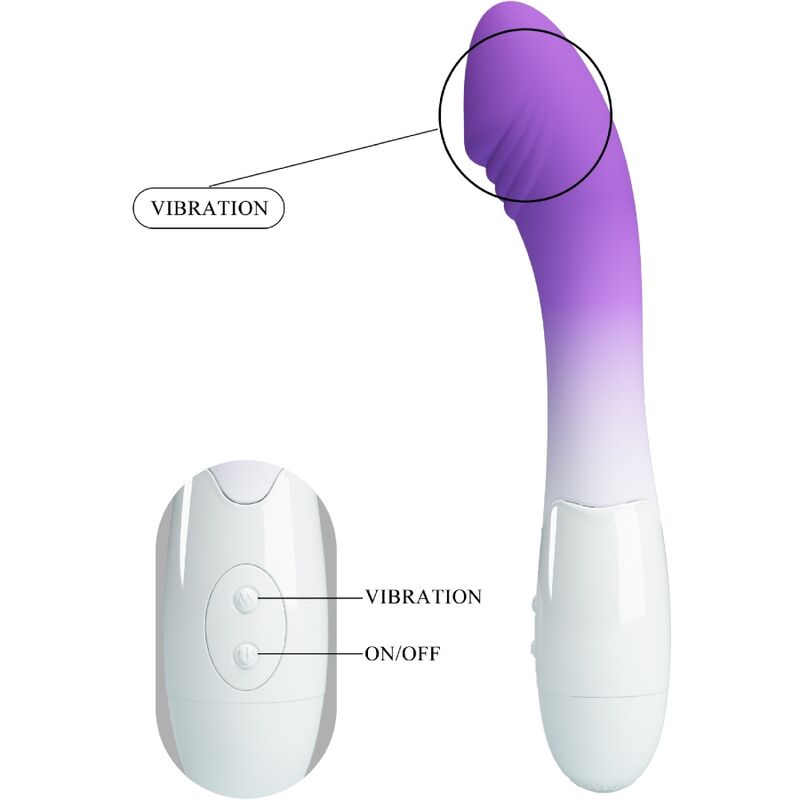Vibrateur elemental point G 30 vibrations violet — PRETTY LOVE, vue 4