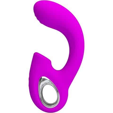 Sibel vibrateur point G + stimulateur clitoris sibel 10 vibrations violet — PRETTY LOVE