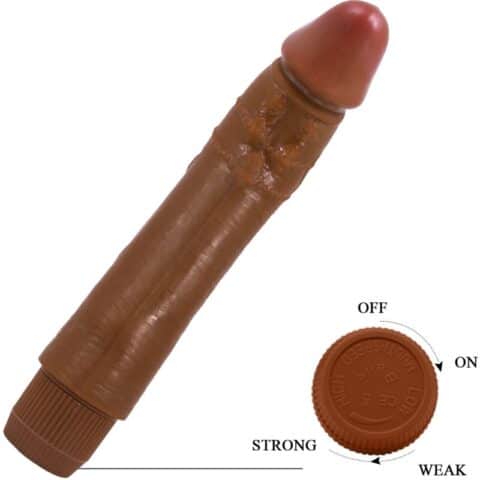 Vibrateur réaliste dybbuk 24 CM mulâtre — BAILE