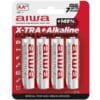 Pile alcaline x-tra AA LR6 BLISTER*4 — AIWA
