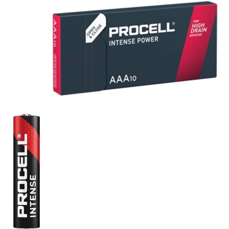Intense power alcaline LR03 AAA 1,5V BOÎTE*10 — PROCELL, vue 2