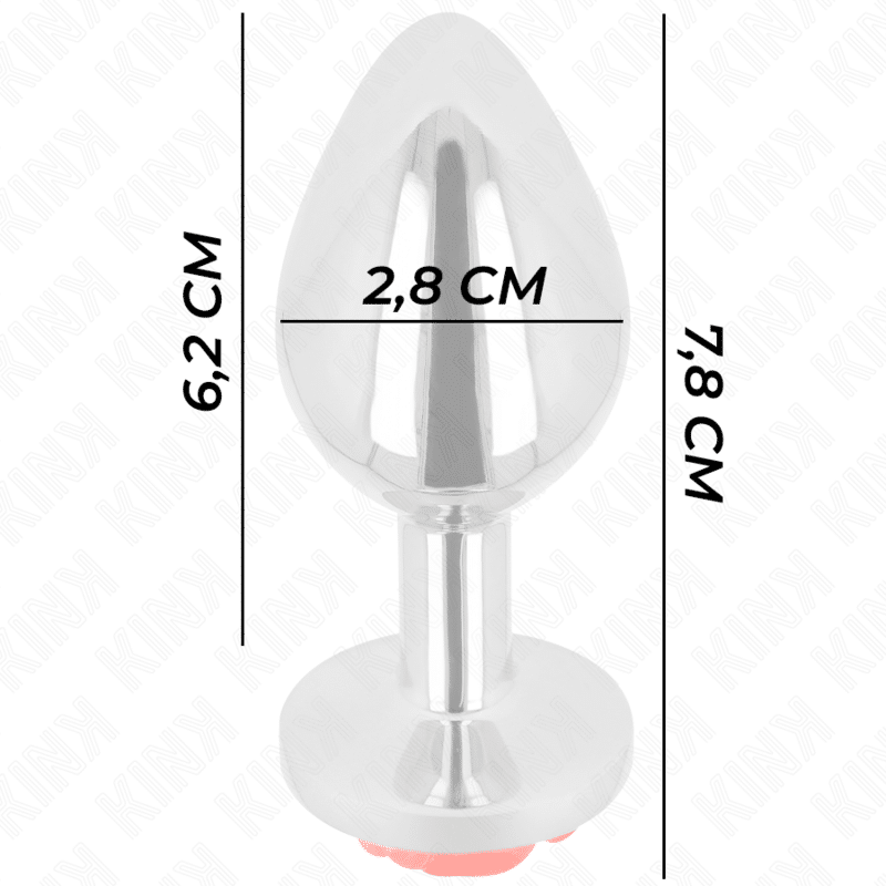 Plug anal rose rouge taille S — KINK, vue 4