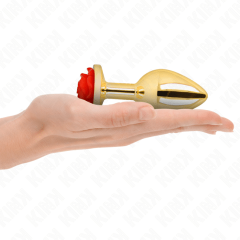 Plug anal OR rose rouge taille L — KINK