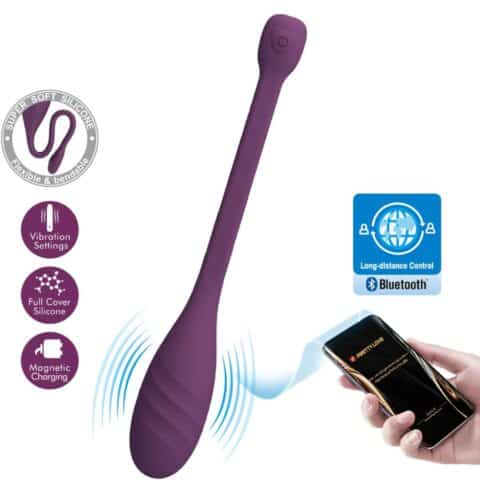 Vibrateur contrôlé par application leviathan violet — PRETTY LOVE