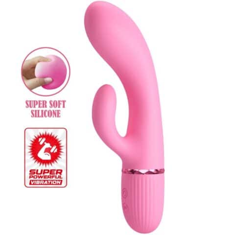 Vibrateur marski rabbit & point G rose — PRETTY LOVE