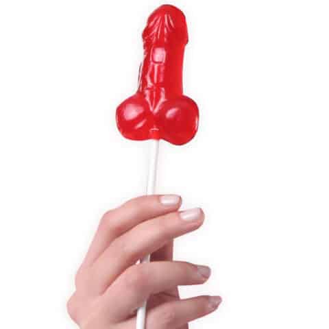 Sucette pénis gélifiée à la fraise — SECRETPLAY