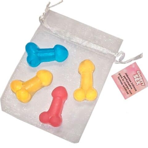 4 Mini savons parfumés en forme de pénis — DIABLO PICANTE