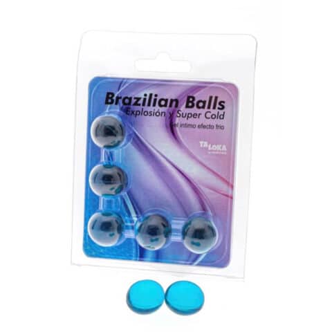 5 Boules brésiliennes gel excitant effet froid — TALOKA