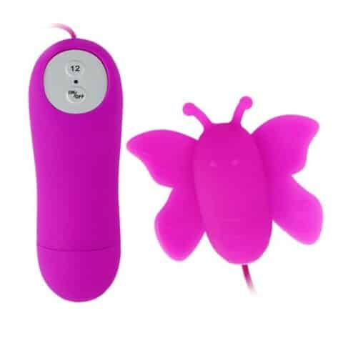 Love eggs stimulateur de clitoris papillon 12 vitesses télécommande lilas — BAILE