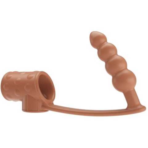 Manchon pénis avec plug anal naturel — PRETTY LOVE