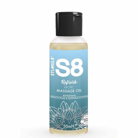 S8 refresh huile de massage érotique au coton 50 ML — STIMUL8