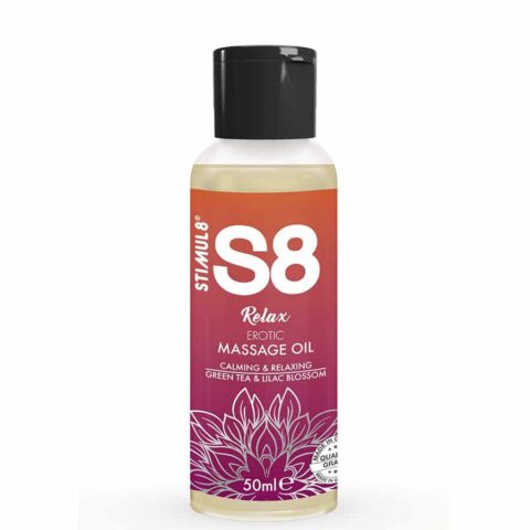 S8 relax huile de massage érotique THÉ vert 50 ML — STIMUL8