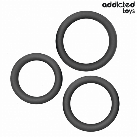 LOT d'anneaux plats en silicone — ADDICTED TOYS