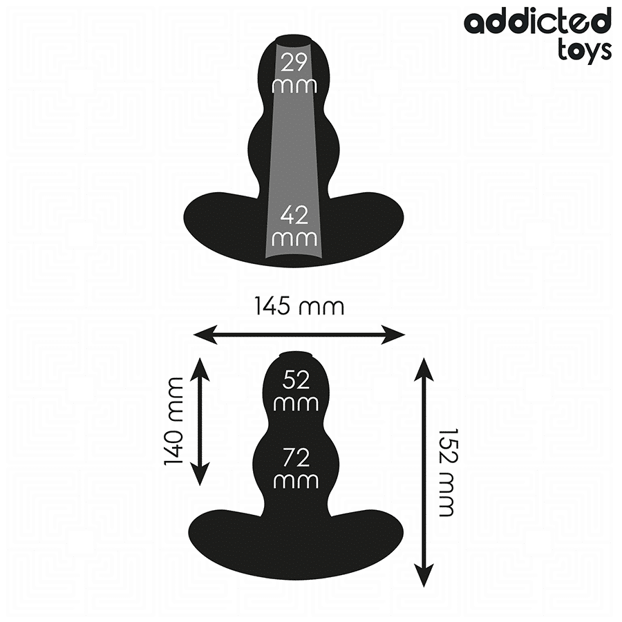 Plug anal creux taille XXL 15,2 CM — ADDICTED TOYS, vue 4