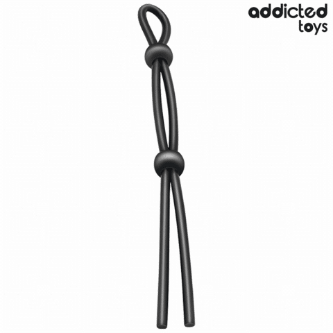 Corde en silicone pour le pénis à double boucle — ADDICTED TOYS