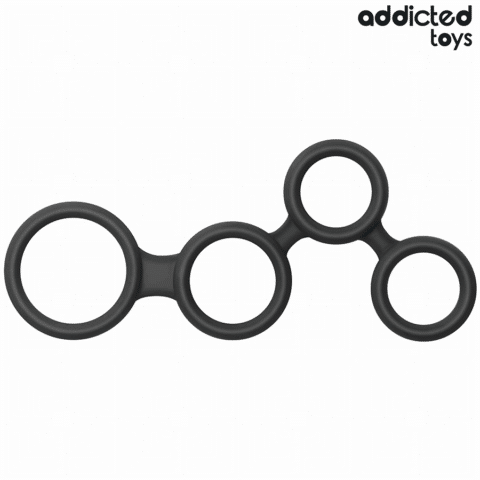 Anneau pénis avec séparateurs pour testicules — ADDICTED TOYS