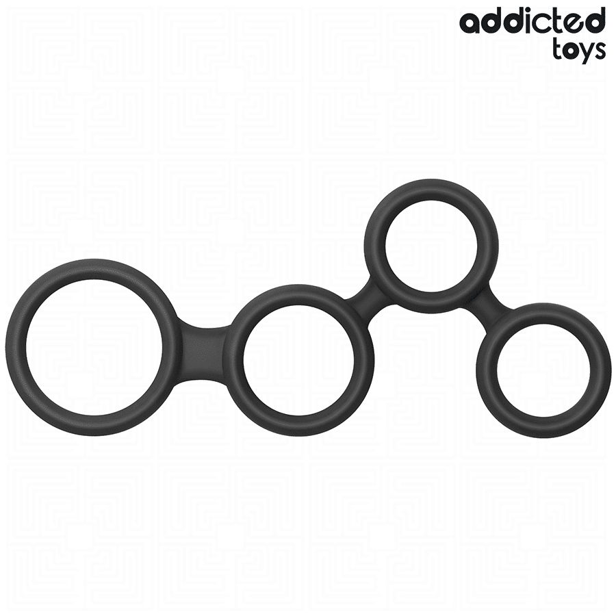 Anneau pénis avec séparateurs pour testicules — ADDICTED TOYS