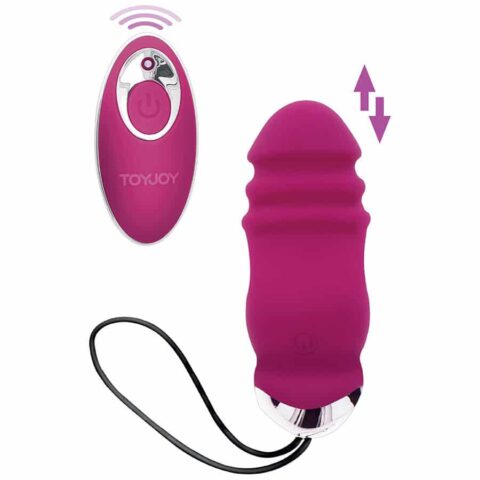 Happiness sunn side UP AND down vibrateur fuchsia télécommande — TOYJOY