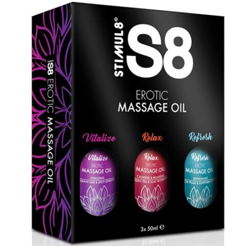 S8 huile de massage coffret 3 X 50 ML — STIMUL8