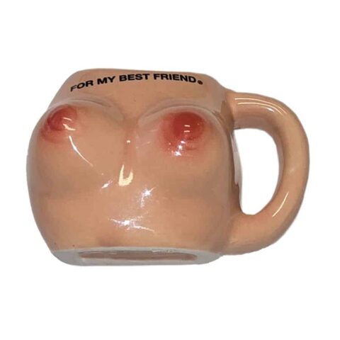Aimant poitrine dans une tasse en céramique « pour mon meilleur AMI » — DIABLO PICANTE