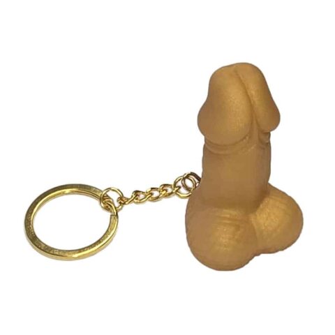 Porte-clés sifflet en forme de pénis couleur OR — DIABLO PICANTE