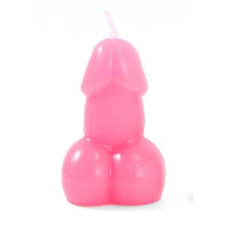 Bougie en forme de pénis de couleur fuchsia — DIABLO PICANTE