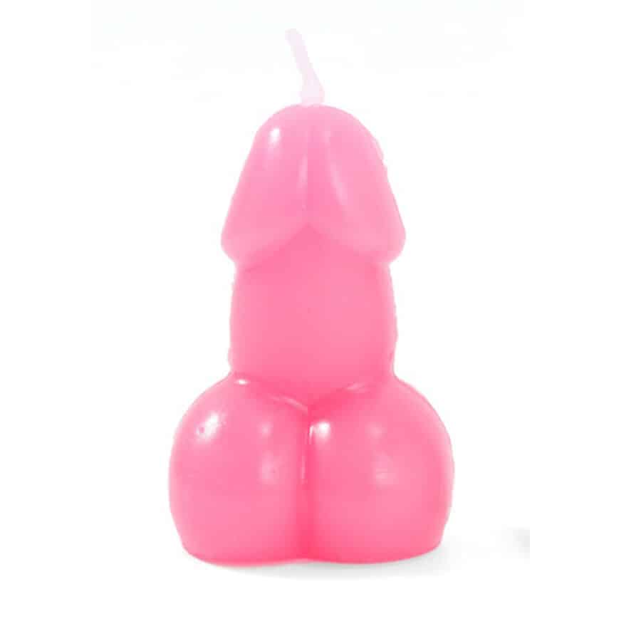 Bougie en forme de pénis de couleur fuchsia — DIABLO PICANTE